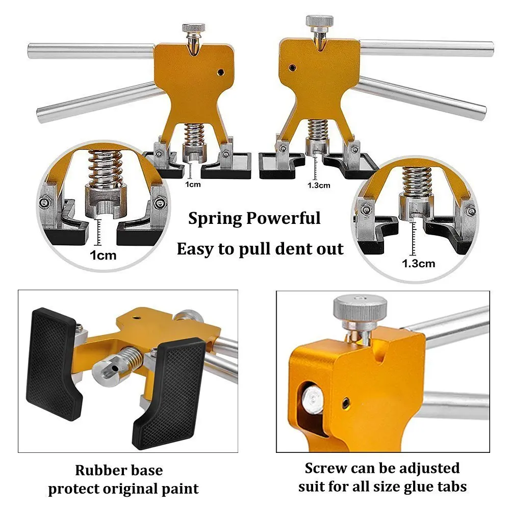 Paintless Dent Repair Tools Auto Car Body Dent Removal Kit Dent Lifter Glue Tabs tap down Dent Remover Tool  for Door Ding Hail