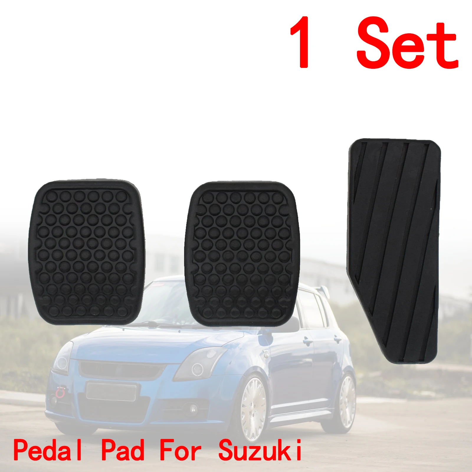 

Car Brake Clutch Accelerator Pedal Rubber Pad Pedal Cover Kit Set For SUZUKI Swift Samurai Sidekick Vitara Tracker 49751-79001