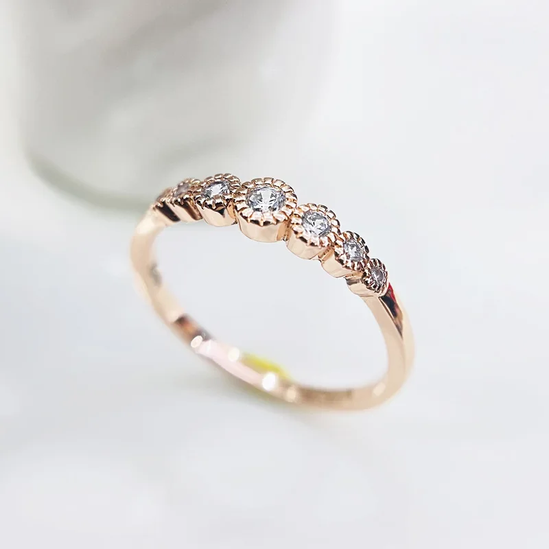 Mode Baru Sederhana 100% 925 Perak Asli Berlian Cincin Merek untuk Wanita Perempuan Cincin Moissanite Cincin Pertunangan Perhiasan