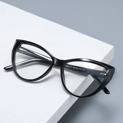 Gmei Optical Transparent Clear Glasses Frame Cat Eye Eyeglasses Frames For Women Fashion Prescription Spectacles 2003