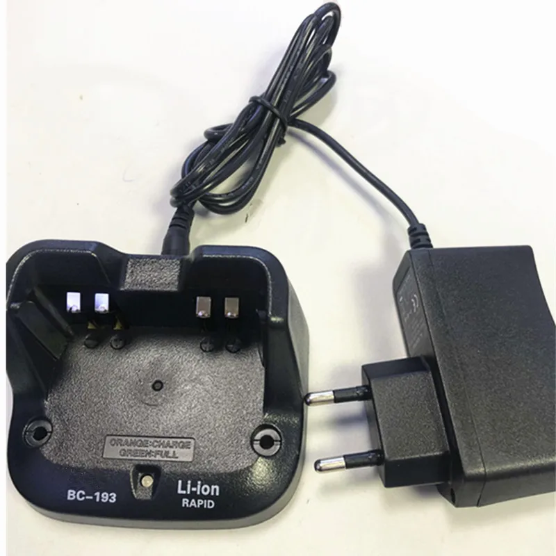 

Настольное зарядное устройство с адаптером питания для ICOM BC-193 F3002 F4001 F3101 V80 V8E etc walkie talkie для литий-ионной батареи BP265
