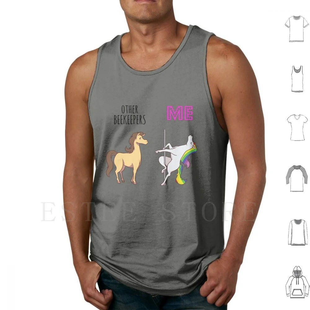 Other Beekeeper Unicorn Tank Tops Vest Sleeveless Beekeeper Beekeeper Beekeeping Beekeeping Beekeeper Bee Lover Beekeeper