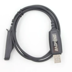 Cable de programación USB Original, interfaz grande de 3 contactos para BAOFENG BF-A58, serie BF-9700, Radio bidireccional, Walkie Talkie