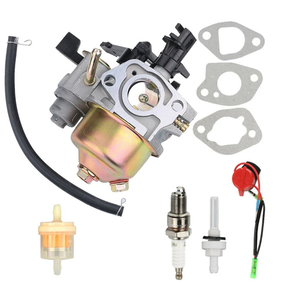 Imagem -04 - Carburador Carb Kit para Honda Gx200 5.5 hp 6.5 hp Peças de Motor Gerador Substituição Conjunto de Filtro de Combustível