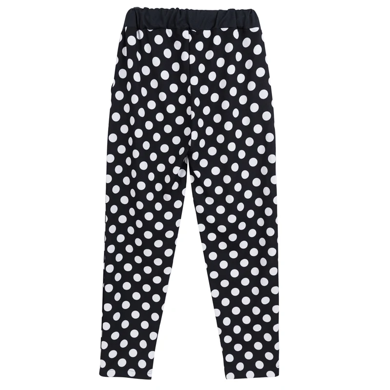 28-42 Men\'s Summer 9-point Pants Loose Black Black Black Polka Dot Casual Pants Performance Stage Wear Trendy DS Trendy Men\'s Fe