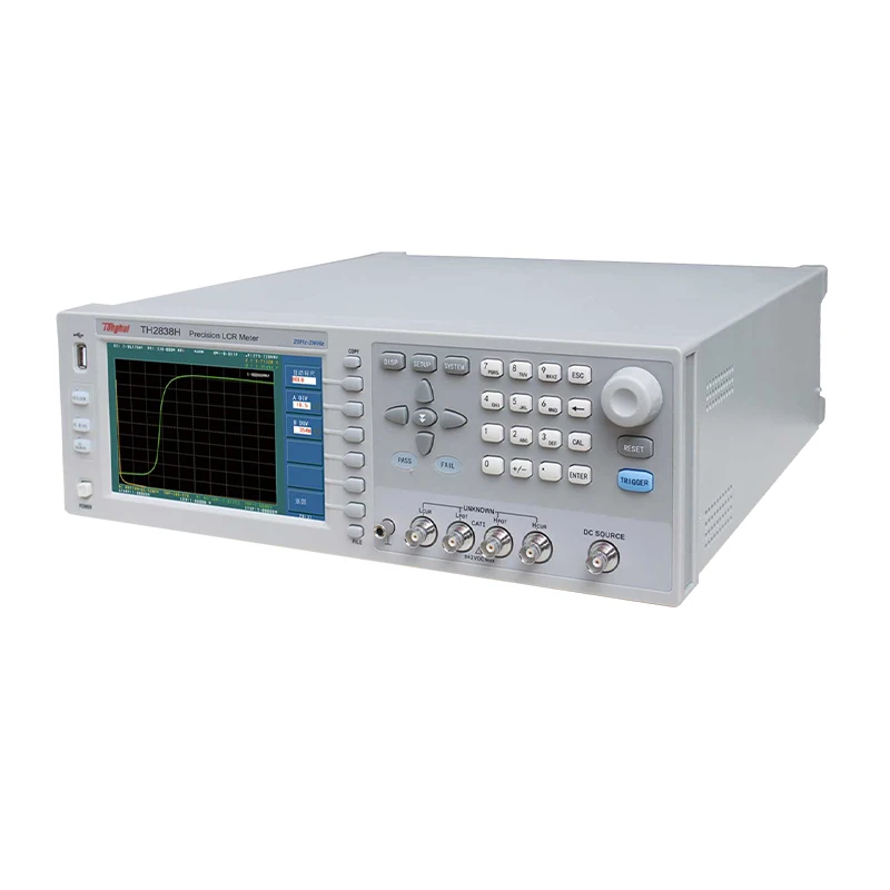 TH2838H LCR Tester 20Hz-2MHz DC Bias 0-40V Component Checking Machine
