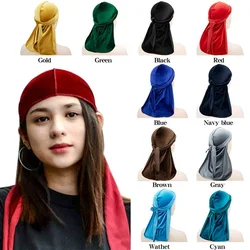 Bandana Durag di velluto musulmano di alta qualità Durag di moda all'ingrosso di vendita calda 2021