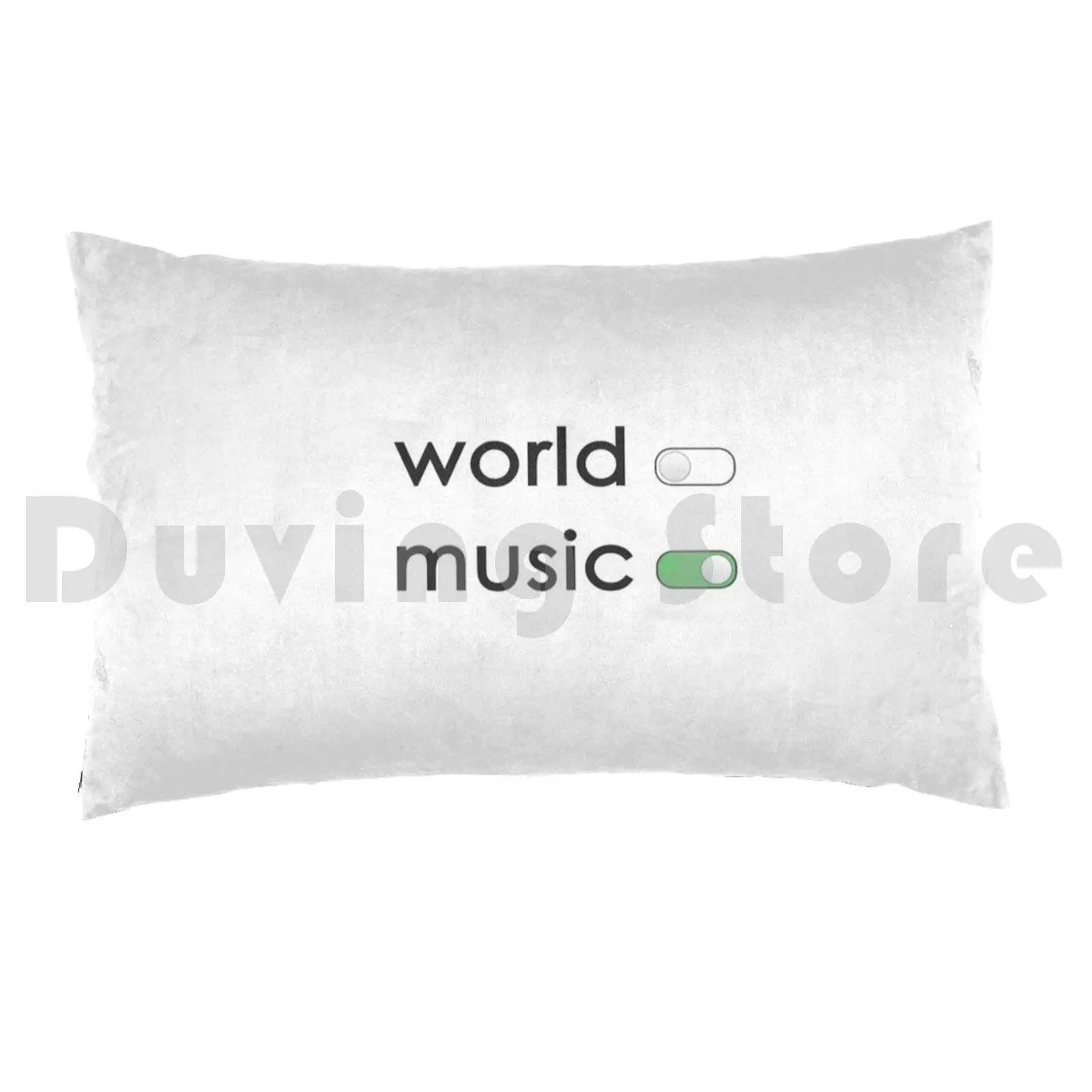 World Off Music On Pillow Case Printed 50x75 Music Rap Trap Rock Jazz Pop Mood Classic Hip Hop K Pop