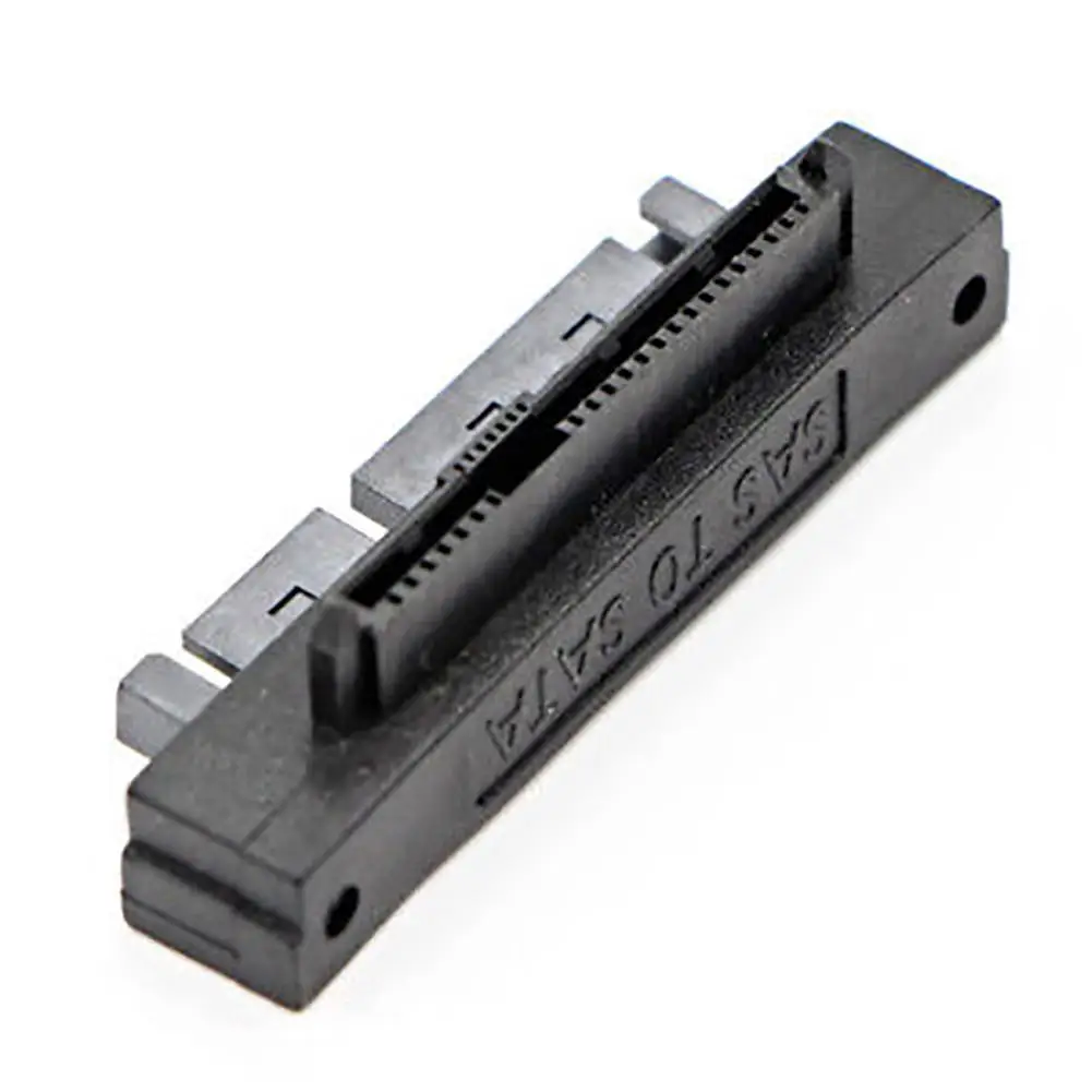 SFF-8482 SAS 22 Pin to 7+15 Pin SATA Male HDD Hard Drive Adapter 90 Degree Angle SAS to SATA Adapter