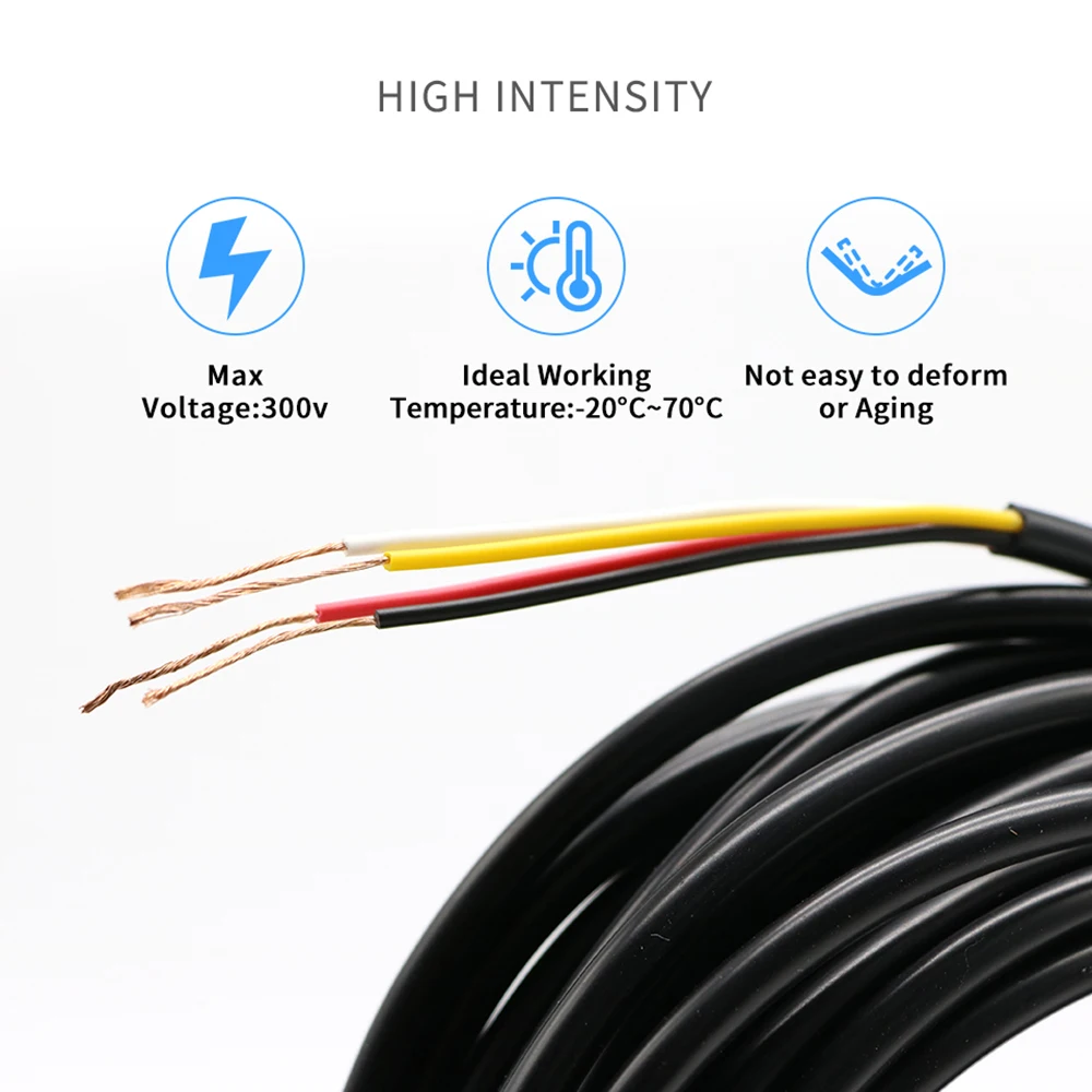 JeaTone Tuya smart Video intercom Extend Cable 4x0.12mm 20 meters Tinned copper Wire Free shipping