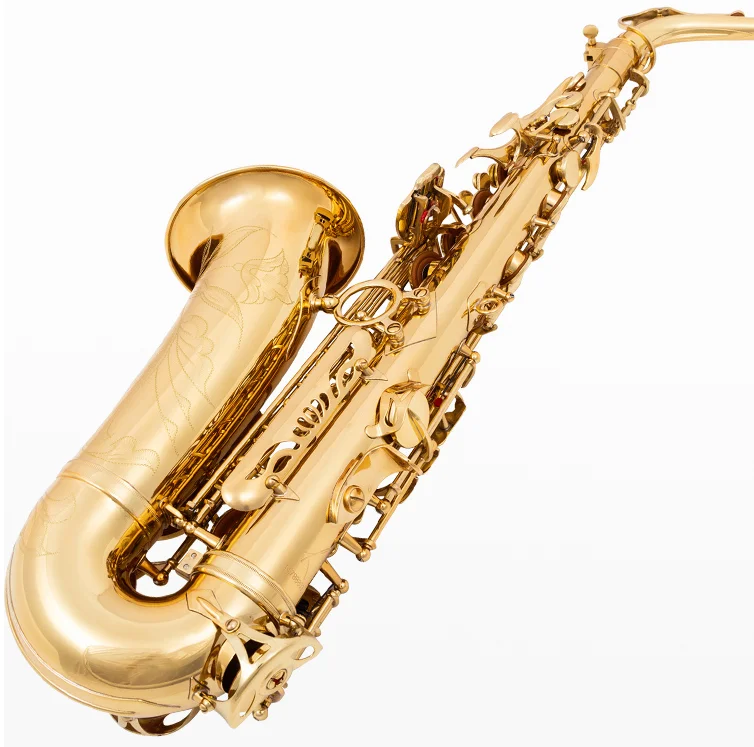 54 kaliteli fransa yeni altın saksafon  Eb Alto Saxophone süper oyun müzik aletleri ağızlık ile hediye çantası