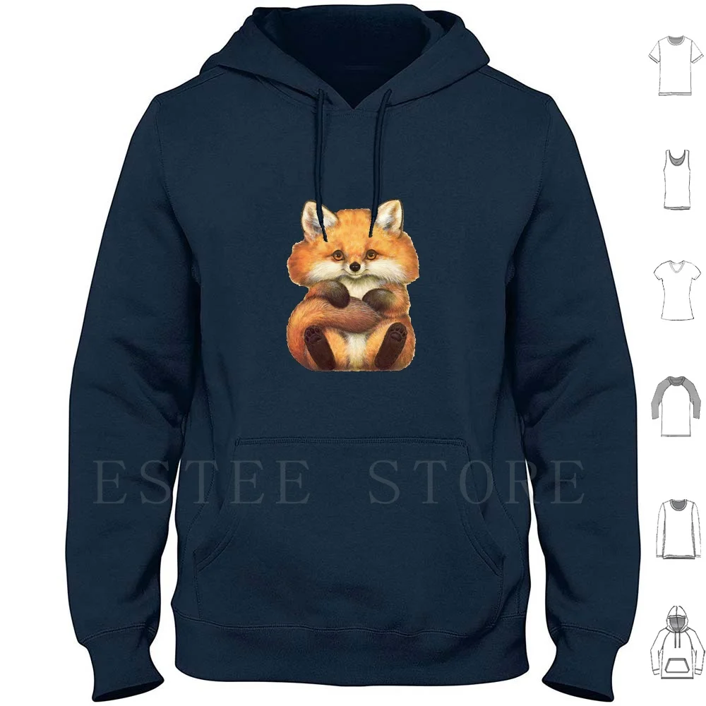 Cute Fox Hoodie Long Sleeve Fox Nine Tailed Fox Kitsune Cute Mythology Animal Anime Fantasy Korean Folklore Nine Tails