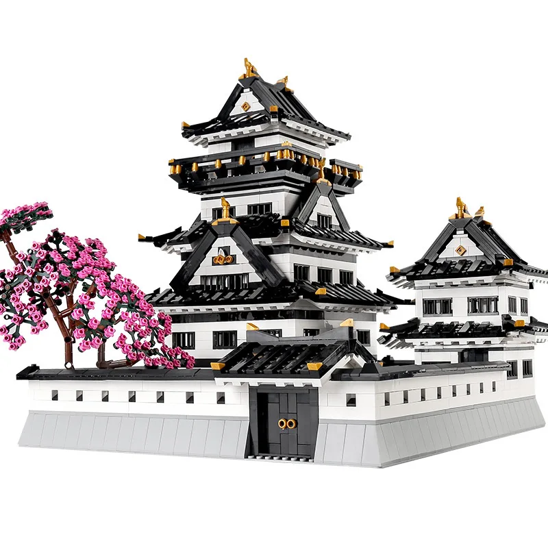 MOULD KING MOC Architecture Streetview Building Block The Himeji Castle Model sets Assembly Bricks Kids DIY Toys Christmas Gifts