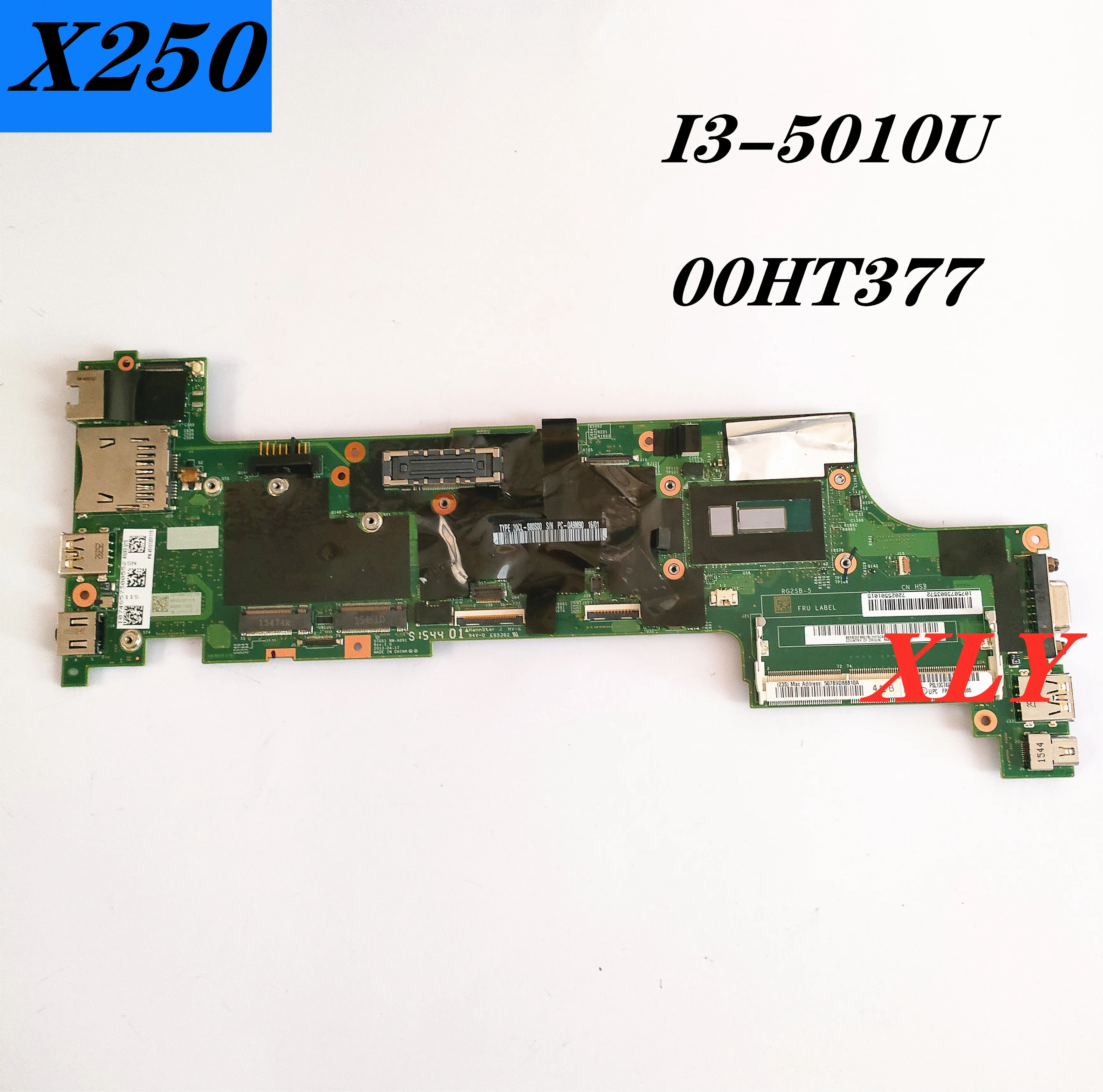 FOR  Lenovo Thinkpad X250 notebook motherboard   NM-A091  CPU I3-5005U or I3-5010U    DDR3  01HT377