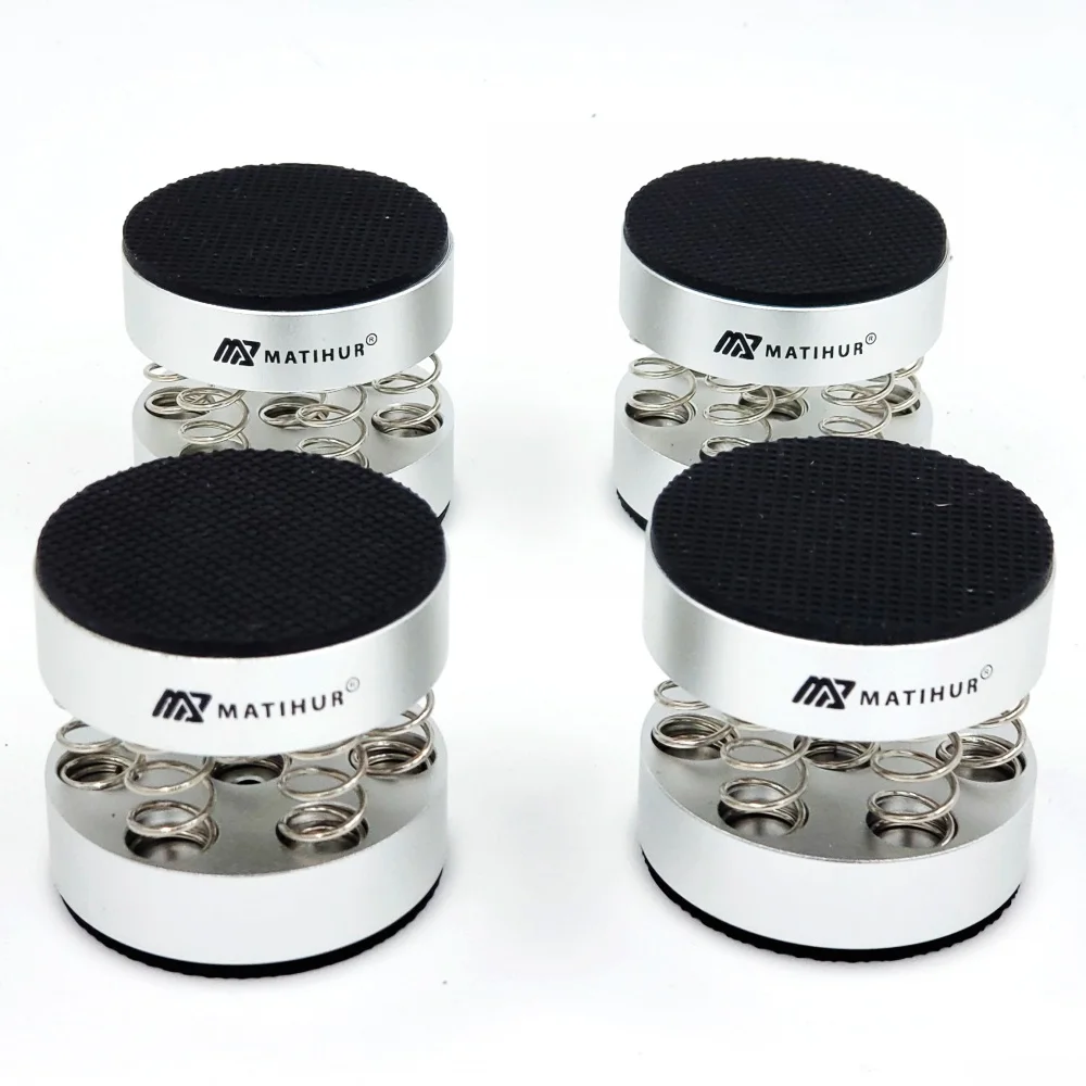 Audiophile Shock Spike Spring Damping Pad HIFI Stand Feet Speaker Spike Audio CD Amplifier Foot Pad Produk Tunggal Perak