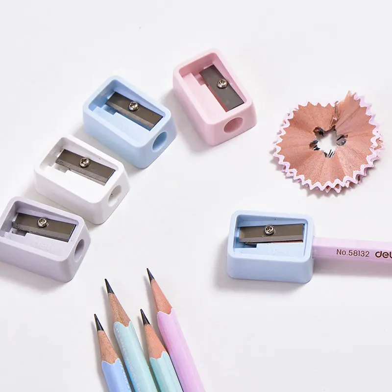 soft colors mini pencil sharpener colorful plastic school students pencil sharpeners