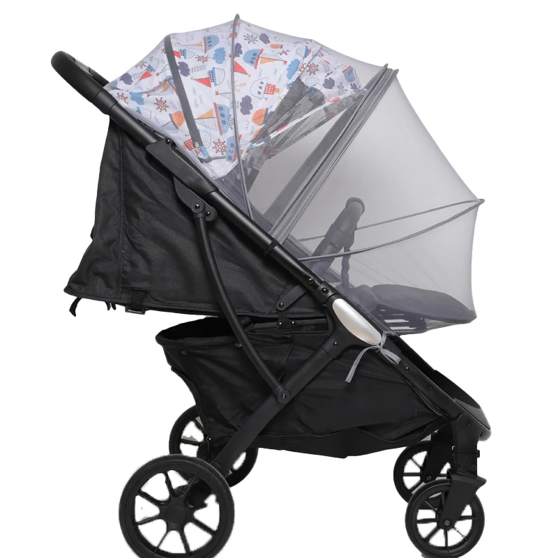 

Full Cover Mosquito Net For Baby Strollers Fly Insect Safety Protection Nets Infants Pushchair Summer Mesh Stroller Accessories