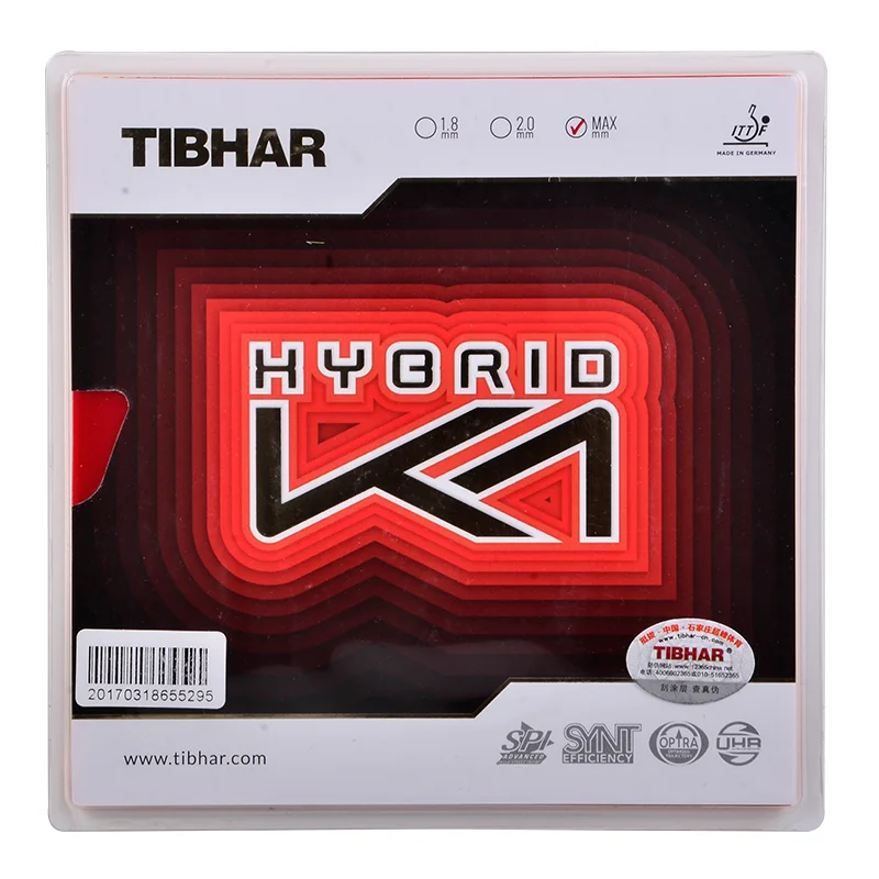 TIBHAR HYBRID K1 / K1 PLUS Sticky Forehand Offensive Pimples In Table Tennis Rubber Ping Pong Sponge