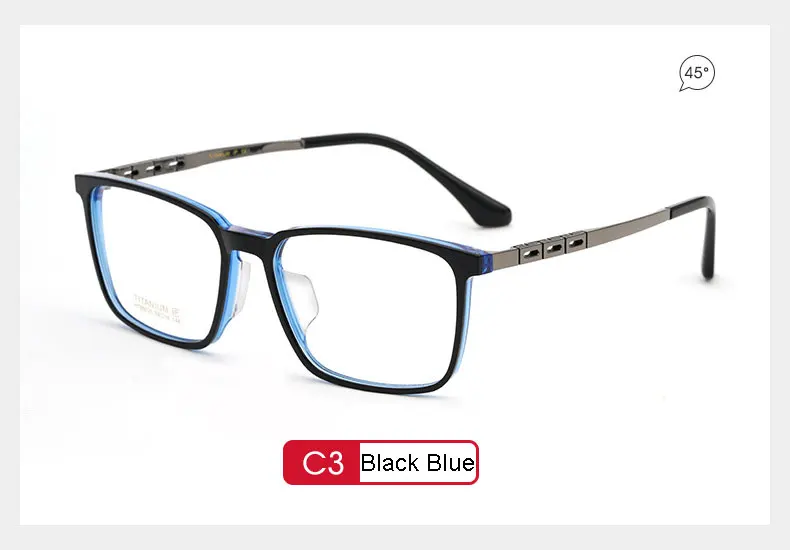 Vollrand Reinem Titan Rahmen Gläser Für Männliche Neue Ankunft Quadratische Form Upsale Business Stil Myopie Eyewears – Detail 9
