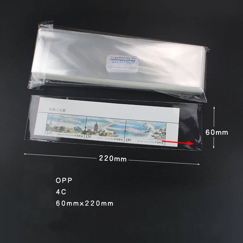 100PCS/Pack Long strip PCCB STAMP SLEEVES Collection Protection bag 30mm*150m 40mm*230mm 50mm*230mm 60mm*220mm