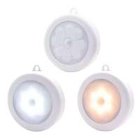 6LED Bead Sensor Night Light PIR Infrared Motion LED Bulbs Auto On and Off Closet Battery Power For home Wall Lamp Cabinet Stair