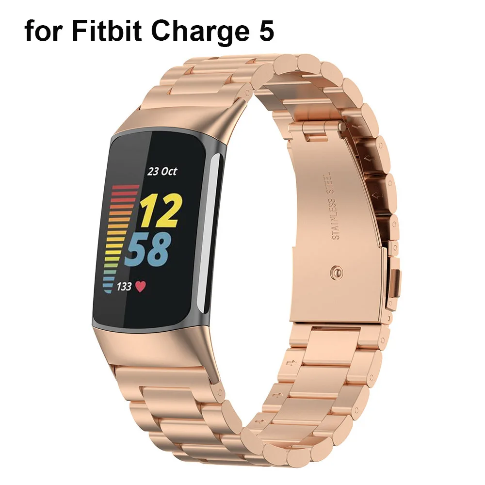 

Ремешки из нержавеющей стали для Fitbit Charge 5, сменный металлический ремешок для Fitbit Charge 4 / Fitbit Charge 3 SE, Аксессуары для браслета