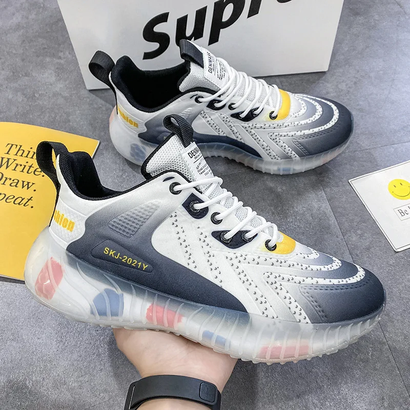 Men Running Shoes No-slip Male Athletic Training Black Shoes Sports and Leisure Autumn Sneakers Men Zapatillas Unisex 2021 New