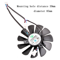 95mm 85mm 4pin Cooling Fan Replacement For XFX Radeon 5600XT RX 5700 XT THICC III Ultra RX-57XT8TBD8 Graphics Video Card