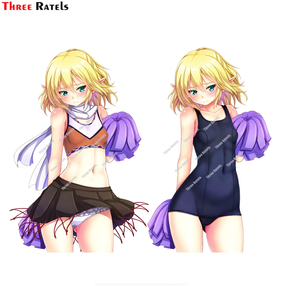 Three Ratels D997 Hot Sexy Anime Mizuhashi Parsee Touhou Car Stickers For Volkswagen Bmw E46C Bmw E90 Passat B6 Car Sticker Auto