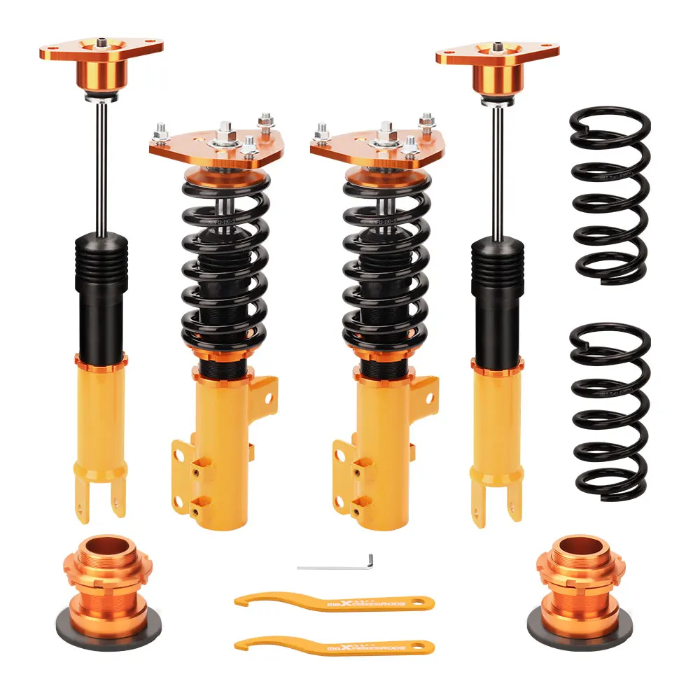 maxpeedingrods Front & Rear Coilovers Strut Damper for Kia Optima 2.0L 2011 2012 2013 2014 2015 Adjustable Height Suspension