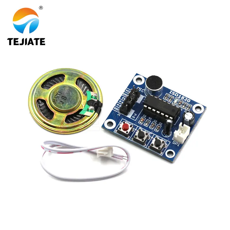 1PCS ISD1820 Voice Recording Module Playing Modular Device With Microphone 0.5W Loudspeaker