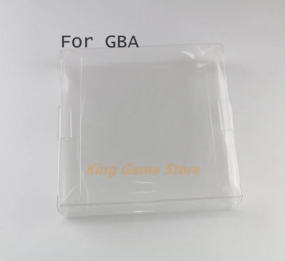 

50pcs Clear transparent for GBA GBC Game Cartridge box Protector Case CIB games plastic PET case for Gameboy Advanve Color