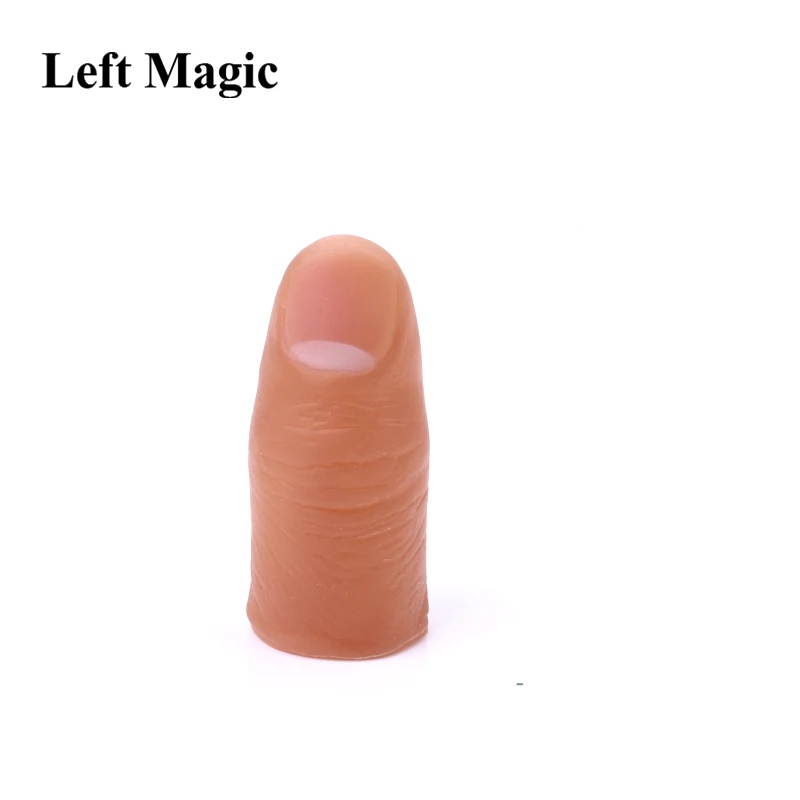 5 Pcs Soft Thumb Tip Finger Fake Magic Trick Close Up Vanish Appearing Finger Trick Props Toy Funny Prank Party