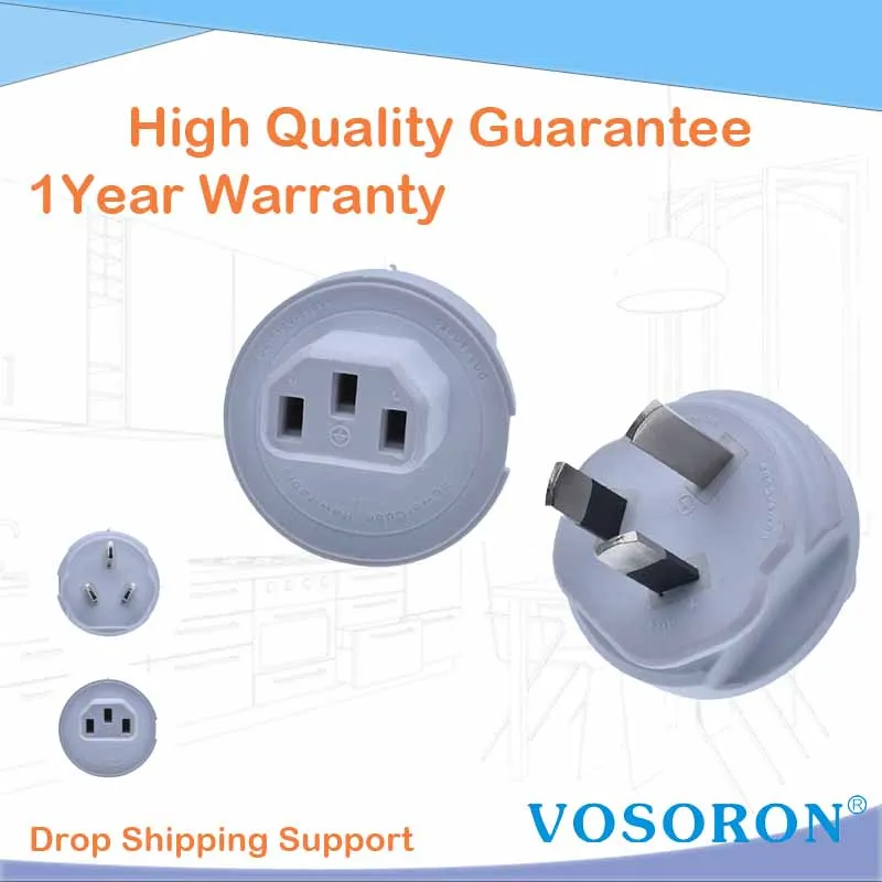 

AUS plug to C13 adapter for USBCube,Australia AS3112 to IEC C13 PLUG adapter,510USPLUG Type I Plugs for PowerCube Rewirable