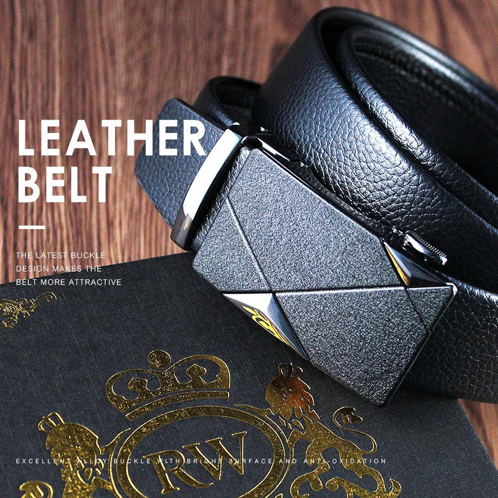 Male Automatic Buckle Belts For Men Authentic Girdle Trend Men\'s Belts Ceinture Fashion Designer Women Jean Belt Long 110-130