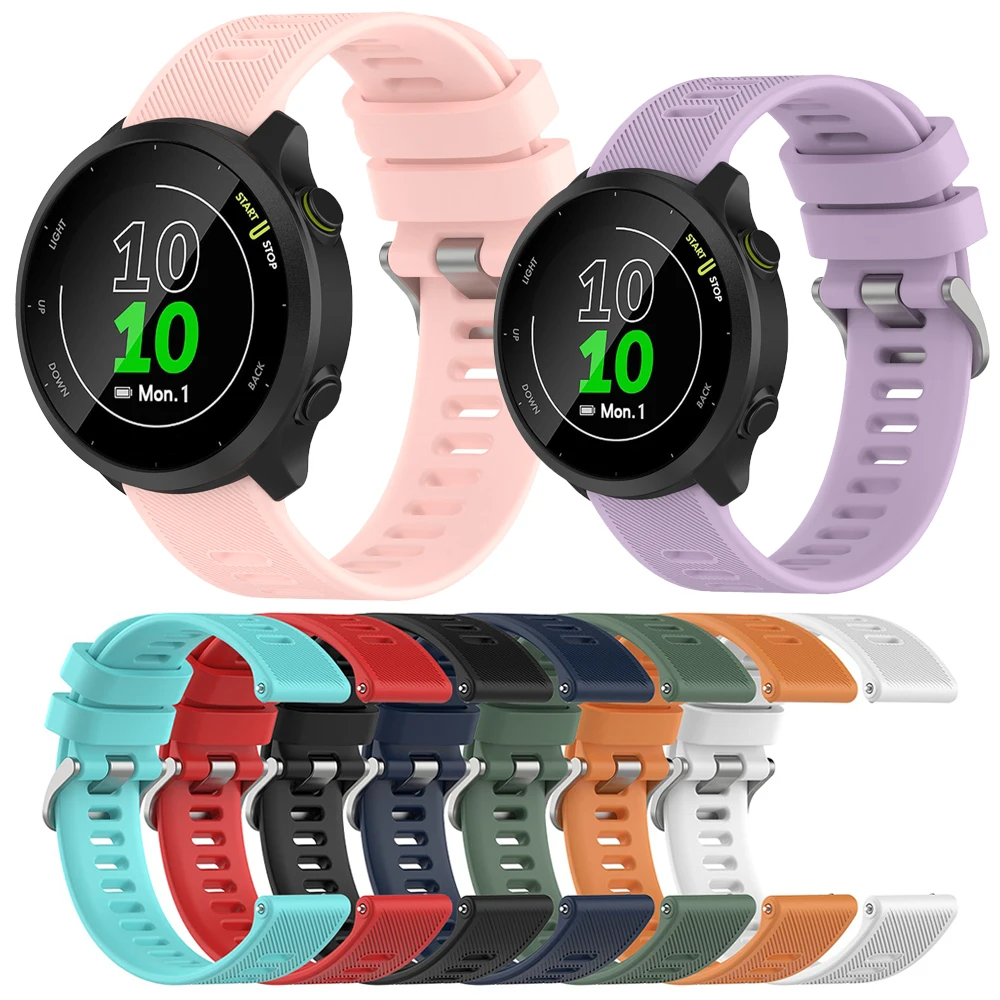 

20mm Straps for Garmin Forerunner 158 Forerunner 55 sport Silicone Wristband For Polar Ignite bands For Huami Amazfit GTS 2 Mini