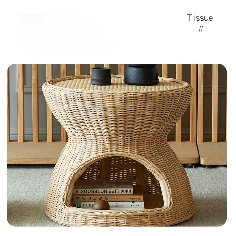 Home Real Rattan Rattan Tea Table Tea Table Bay Window Coffee Table Nordic Table Design Zen Leisure Tatami Small Table Low Table