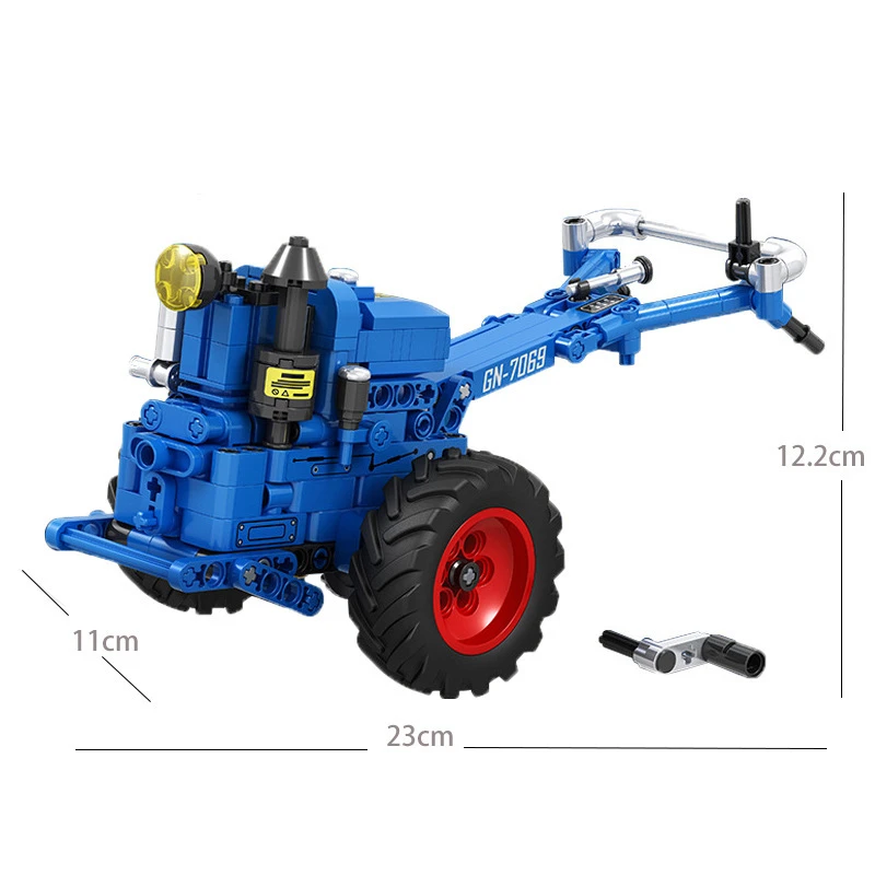 248pcs Walking Tractor Model Blocks Boys City Vehicle DIY Building Bricks Kits Children Assembly Toys Educational Toys for Kids