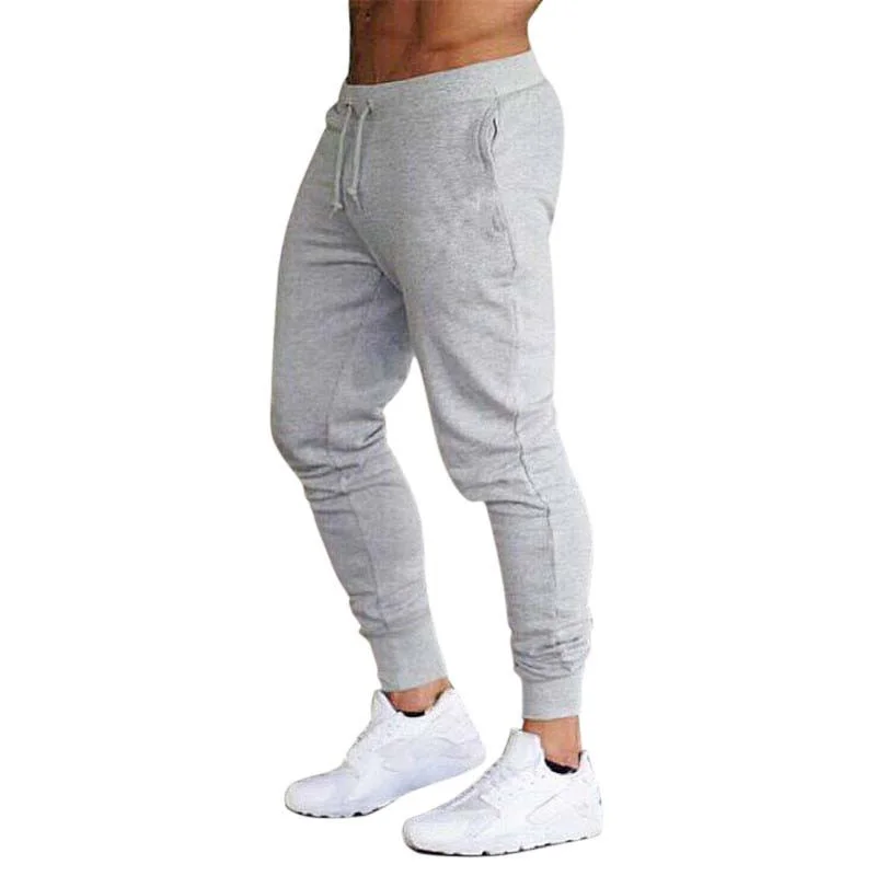 

Men Joggers Sweatpants 2021 Spring New Streetwear Male Pants Fitness Clothing Fashion Summer Casual Ankle Banded Pant