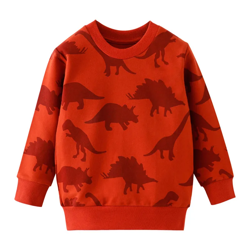 Boys Girls Cotton Clothing Dinosaurs Printed Baby Sweaters for Autumn Spring Kids Animals Sweatshirts Fashion Sport Tops Boys