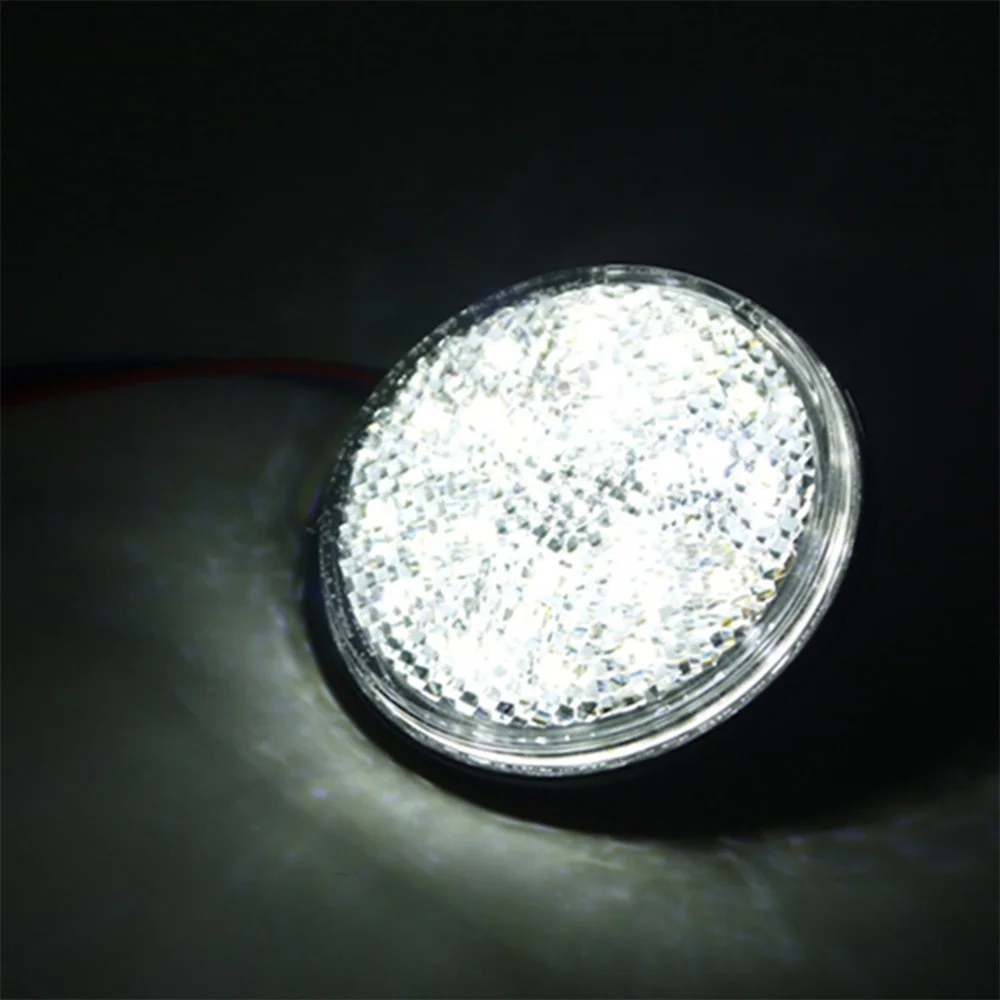 24 LED luz de freno de motocicleta lámpara de advertencia lámpara de freno de motocicleta luz reflectante lámpara de parada de freno para remolque de camión de 12V