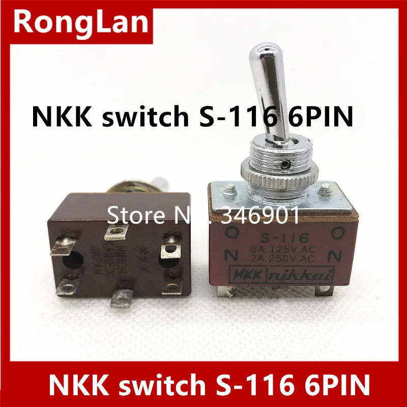 

USED NKK switch, S116 NKK toggle switch, S-116 switch, NKK shake head switch, S116 spot -5PCS