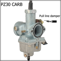 PZ30 Motorcycle Carburetor For 150cc 200cc 250cc ATV CG200 Off-road Vehicle Kart Pull Wire Throttle Manual Throttle Carburetor