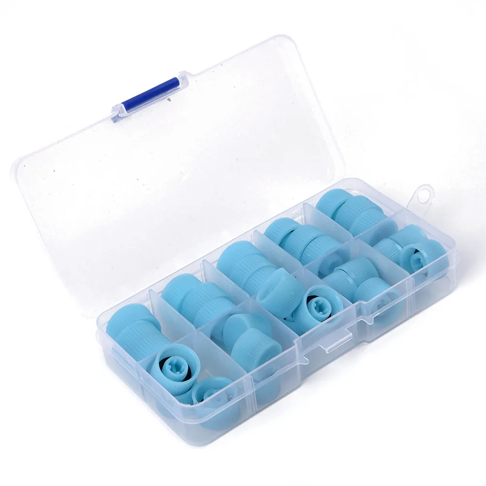 30 Pcs/Set Auto Air Conditioner part Car Dust Cover Valve Core Cap High Low Side Port Cap Auto High Low Pressure Cap