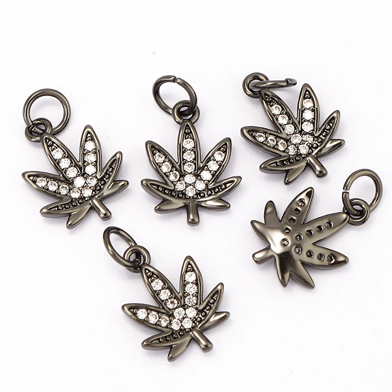 Pine Cone Lotus Coconut Tree Sun Flower Ginkgo Leaf 18K Gold Charm,Bracelet Earring Attachment Jewelry Components Findings L44