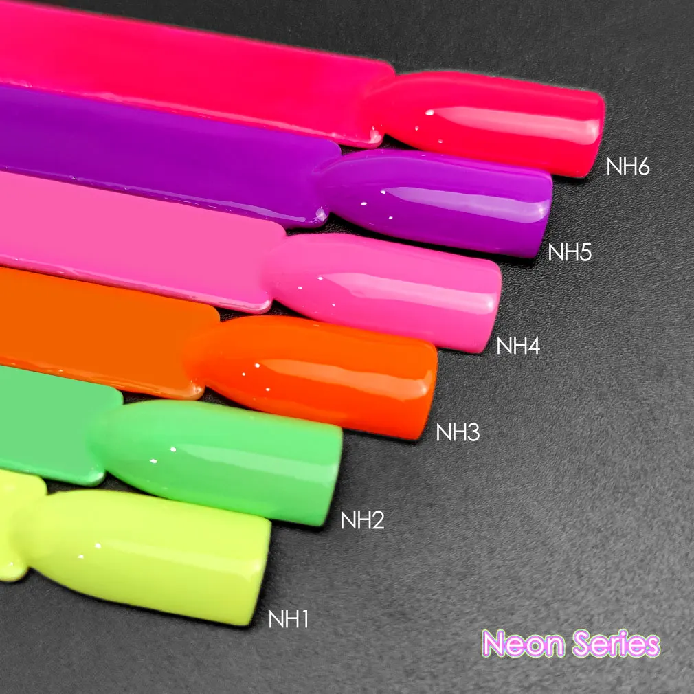 6 stücke Neon Farbe Gel Lack VENALISA Nagel Gel Polnisch Fluoreszenz Nagel Salon Gel Lack Soak off UV LED Helle gel Nagellack – Detail 2