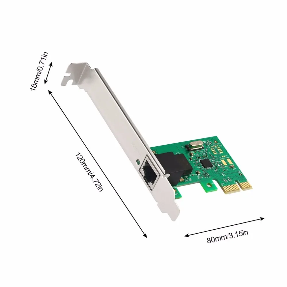 Jasoz 1000Mbps Gigabit Ethernet PCI Express PCI-E Network Card 100/1000M RJ45 LAN Adapter Converter Network Controller brand new