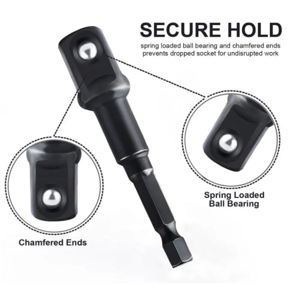 12ppcs 1/4 3/8 1/2 Drive Socket Adapter Converter Reducer Air Impact Craftsman Socket Wrench Adapter Hand Tools Set Repair Tools