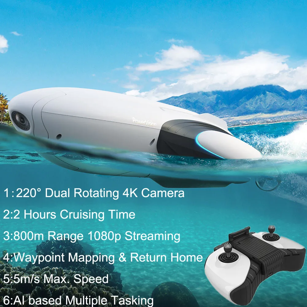 Underwater Fishing Drones with Camera HD 4K GPS Drone automatically Returns 800m Remote Tow Hook intelligent Bait Fishing Tool