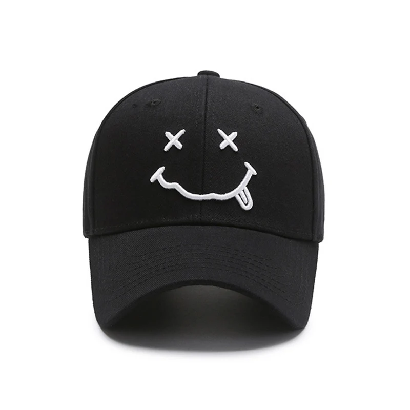 Nuovo arrivo uomo donna berretto da Baseball Smile Ins popolare Hip Hop Snapback carino smorfia primavera Unisex sport all'aria aperta papà cappelli EP0256